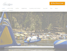 Tablet Screenshot of lakegregoryrecreation.com